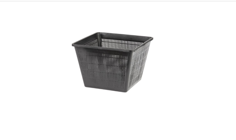 Oase 53755 Cestello Per Piante Acquatiche Quadrato 28x28x18 Cm, 14L, In Plastica Resistente - Nero